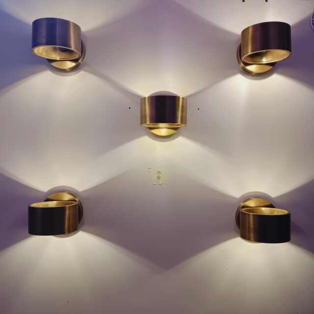 Minimalist Cylinder Up Down Wall Lamp Handmade Luxury Fixture Brass Sconce - Modern Bedside Lighting Home Decor - image 1