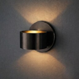 Minimalist Cylinder Up Down Wall Lamp Handmade Luxury Fixture Brass Sconce - Modern Bedside Lighting Home Decor - thumbnail 2