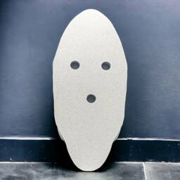 Conjoined Head Sculpture, Surrealist Wall Hanging, Abstract Home Decor - thumbnail 3