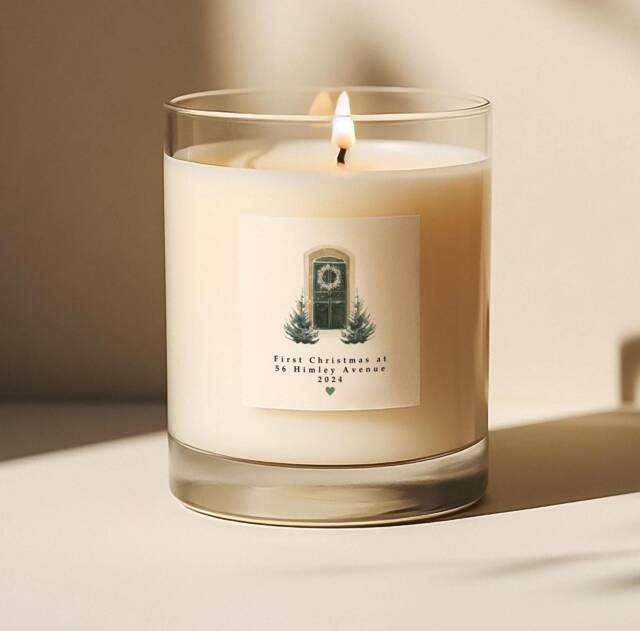 First Christmas in New Home Candle - Gift Candle- 2025 - image 1