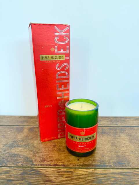 Piper Heidsieck Champagne Bottle Candle - Spiced Orange Natural Soy Wax Boxed - image 1