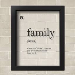 Transparent Family Definition Art Wall Funny Home Poster Minimalist Print Gift Scandinavian Kitchen Decor - thumbnail 2