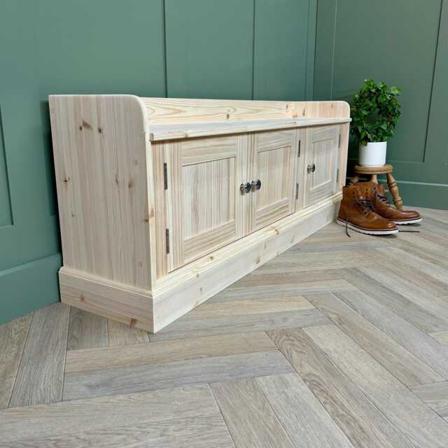 storage Bench, 3 Door Shoe Cabinet Or Window Seat 1525mm Wide, Custom Sizes Possible - image 1