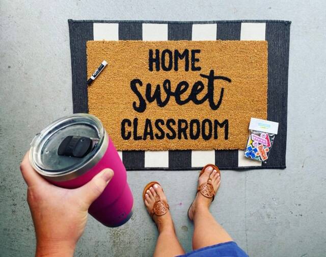 Home Sweet Classroom Doormat, Teacher Gift, Back To School Classroom Decor, Teacher Appreciation Gift, Cute - image 1