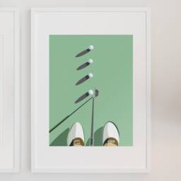 Gift For Dad Who Loves Golf - Putting Practice Art Print, Father's Day Wall Decor - thumbnail 2
