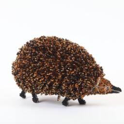 Hedgehog From The Wild At Art Limited Edition Collection. Handcrafted Bead-And-Wire African Animal Figurine - thumbnail 2