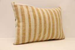 Throw Lumbar Kilim Pillow 14x20 in - 35x50 cm Boho Pillowcover Kilim Cushion Cover Tribal Pillow 4Bef-493 - thumbnail 1