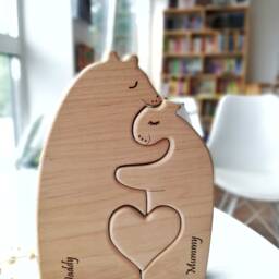 Personalized Gift Puzzle - Wooden Animals Gifts For Baby & Family Decor Room Personal Wooden Gifts Family Toy - thumbnail 3