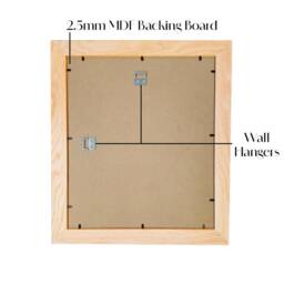 Natural Real Solid Oak Wooden Picture Poster & Photo Frame. Hand Made From Oak Wood . Wall Hanging Stand. UK - 99 Oak - thumbnail 4