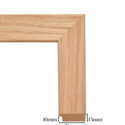 Natural Real Solid Oak Wooden Picture Poster & Photo Frame. Hand Made From Oak Wood . Wall Hanging Stand. UK - 99 Oak - thumbnail 3