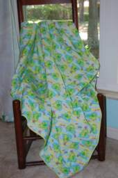 Ribbit Baby Blanket ~ Ready To Ship - thumbnail 1