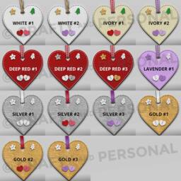 Personalised Our First 1st Christmas Together Bauble Wooden Heart Tree Ornament Or Magnet Gift For Boyfriend Girlfriend - thumbnail 2
