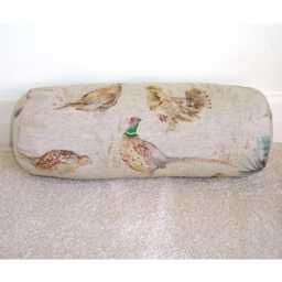 Bolster Pillow Cover 6x16 Game Birds Pheasant Neck Roll Cylinder Round Scatter Throw Cushion Sham Case Quail Voyage Maison Small Linen - thumbnail 1