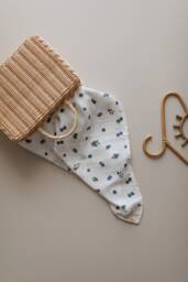 Blueberry Muslin Swaddle, Soft Blanket, Naturel Colour Baby Organic Blanket - thumbnail 1