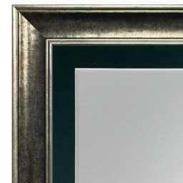 Scandi Crosshatch Photo Picture Frame With Dark Green Mount, Poster Frame, Art Frames - thumbnail 2