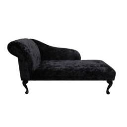 Handmade Black Crush Chaise Longue - thumbnail 2