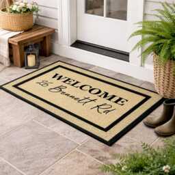 Personalised Family Welcome Doormat, Heavy Duty Outdoor Name Mat - thumbnail 3