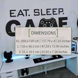 Eat Sleep Game Vinyl Wall Decal Minimalist Gamer Room Decor - thumbnail 2