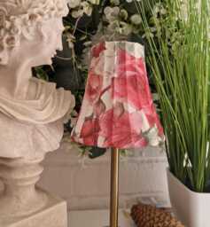 Cordless Touch Lamp. Decoupaged Rose Usb Rechargeable Table Lamp.hand Decorated.four Base Colours