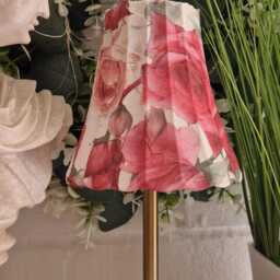 Cordless Touch Lamp. Decoupaged Rose Usb Rechargeable Table Lamp.hand Decorated.four Base Colours - thumbnail 2