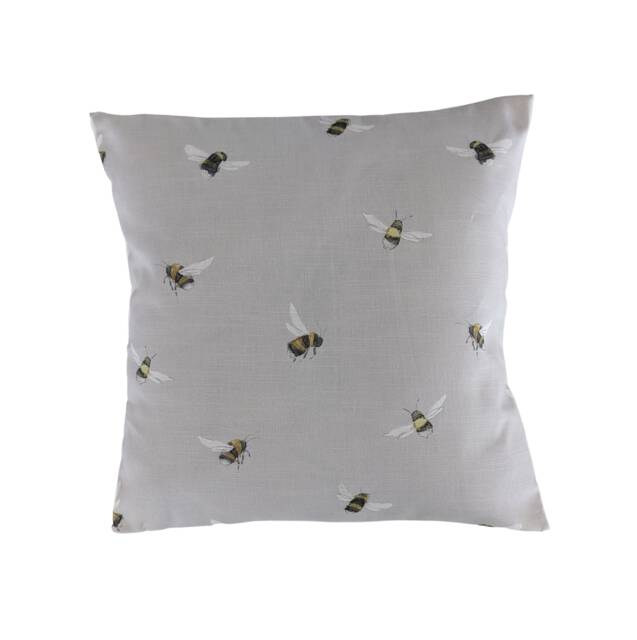 "Cushion Cover in Voyage Maison Grey Busy Bees 14"" 16"" 18"" 20" - image 1