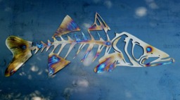 Snook Metal Wall Art, Skeleton Fish Snook, Ocean Outdoor Fishing Anniversary Gift - thumbnail 1