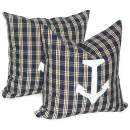 "Nautical, Anchors, Pillow Cover Pair, 18"" X 18" - thumbnail 1