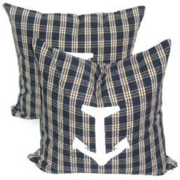 "Nautical, Anchors, Pillow Cover Pair, 18"" X 18" - thumbnail 3