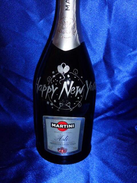 Customize Carved Champagne Bottle - #118 Local Only - image 1