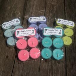 Hawaiian Breeze Soy Tea Lights Rustic Tealight Candles - thumbnail 2