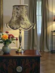 Handmade Dark Bronze Paisley Fabric Lampshade Handcrated in The UK Using Finest Quality Materials