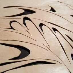 Handmade Dragon Woodcut Scroll Saw Art, 11x14 Matted - thumbnail 4