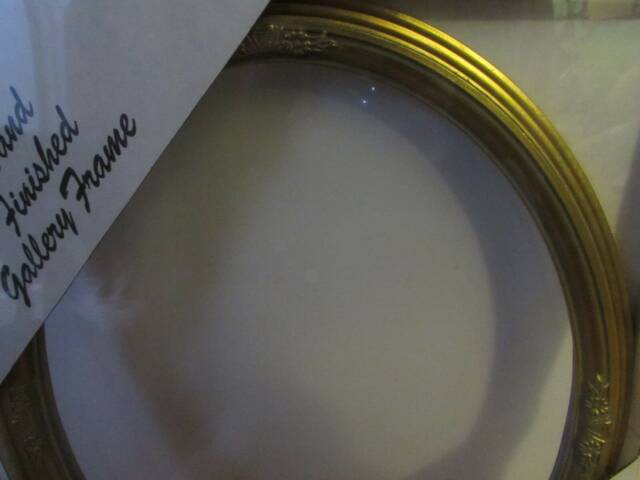 Vintage Gold Leaf Hand Finish Gallery Oval Picture Frame 16x20 Brand New Model 451 - image 1