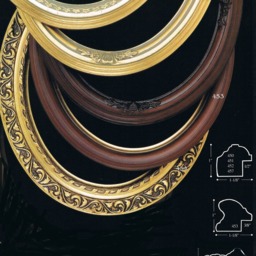 Vintage Gold Leaf Hand Finish Gallery Oval Picture Frame 16x20 Brand New Model 451 - thumbnail 3