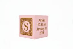 Personalized Gift, Custom Baby Newborn Baby Gift, Block, Block Nursery Decor - thumbnail 1