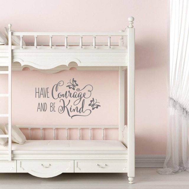 Have Courage Be Kind Wall Decal Nursery Decor, Princess Quote Ww159 - image 1