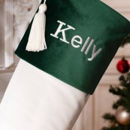 Velvet Christmas Stockings, Family Christmas Velvet Stockings - thumbnail 3