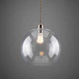 Eden 35cm Clear Sphere Pendant 14.5