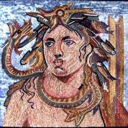 Greek Sea God Mosaic - thumbnail 2