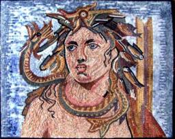 Greek Sea God Mosaic - thumbnail 1