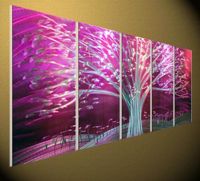 Abstract Metal Tree Wall Art, Modern Sculpture - image 1