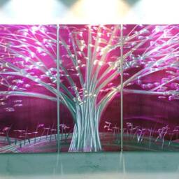 Abstract Metal Tree Wall Art, Modern Sculpture - thumbnail 2