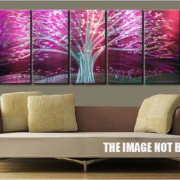 Abstract Metal Tree Wall Art, Modern Sculpture - thumbnail 4
