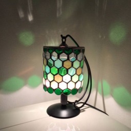 Table Lamp Jewel Night Green & Pink Bay View - thumbnail 3