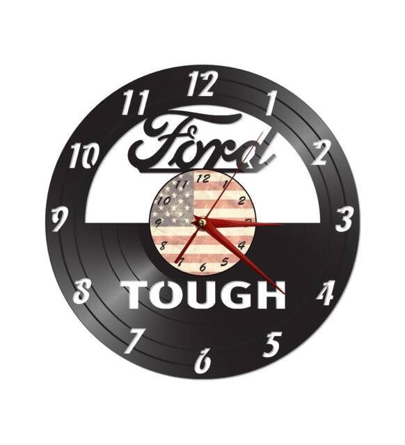 Free Shippingford Themed Vinyl Album Record Clock Made in The > Usa - image 1