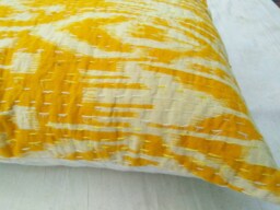 Ikat Pattern New Indian Handmade Pillowcases, Cushion Cover - thumbnail 1