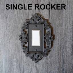 Rustic Victorian Frame Switch & Outlet Covers Rocker Toggle Plate ?? Wall 3D Printed Halloween Gothic Home Decor - thumbnail 3