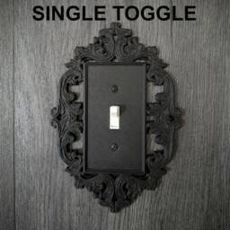 Rustic Victorian Frame Switch & Outlet Covers Rocker Toggle Plate ?? Wall 3D Printed Halloween Gothic Home Decor - thumbnail 2