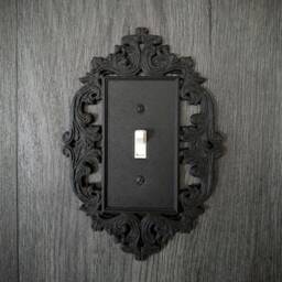 Rustic Victorian Frame Switch & Outlet Covers Rocker Toggle Plate ?? Wall 3D Printed Halloween Gothic Home Decor - thumbnail 1