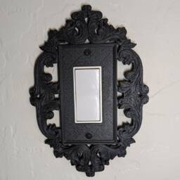 Rustic Victorian Frame Switch & Outlet Covers Rocker Toggle Plate ?? Wall 3D Printed Halloween Gothic Home Decor - thumbnail 4